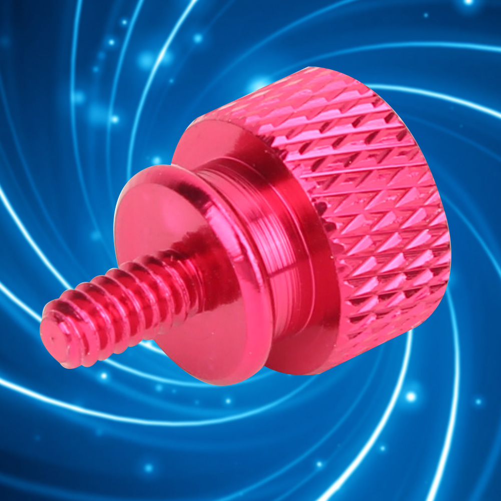 20-teiliges Set Hochbelastbarer Schlitzschrauben Aus Eloxierter Aluminiumlegierung, 6-32 Zähne (rosa)