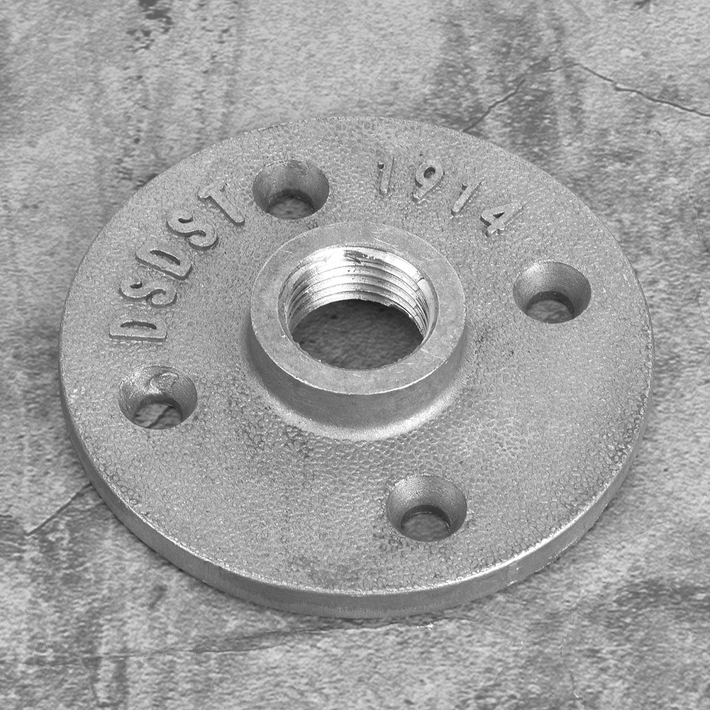 10 Stück Dn15 1/2 Zoll 4-loch Flansch-bodenflansch Aluminiumlegierung Gewinde-regalbefestigungsfußrohrverschraubungen