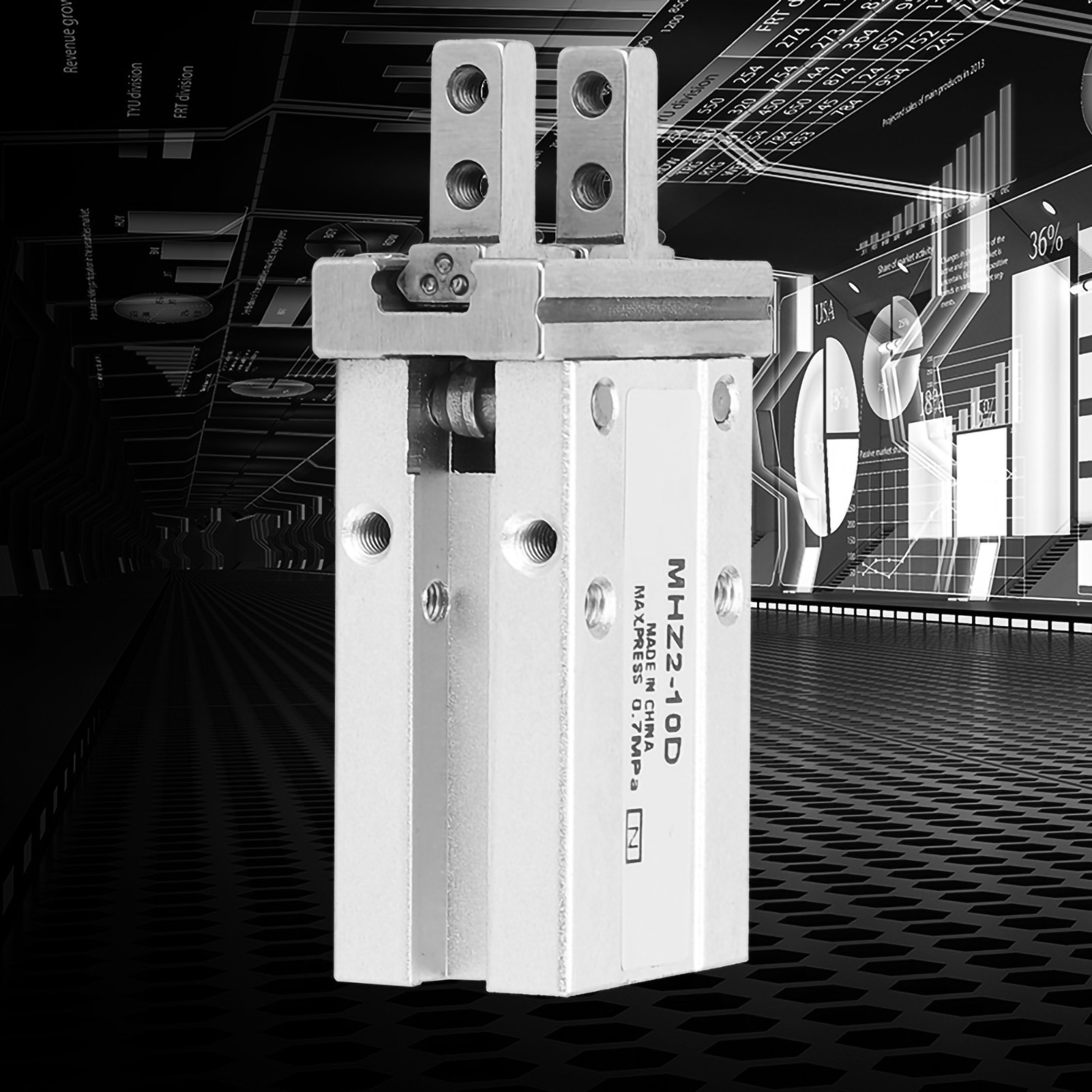 Mhz2-10d Parallel-luftgreifer, Pneumatischer Fingerzylinder, 10 Mm Bohrung, Doppelt-/einfachwirkend
