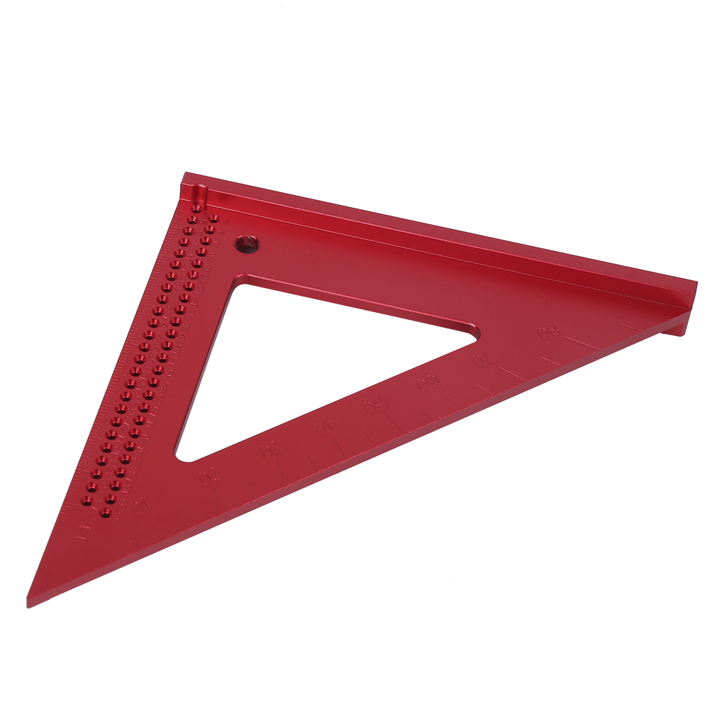 Anreißwerkzeug Für Holzbearbeitung, 45/90 Grad, Dreieckiges Aluminiumlineal, Schreiner-anreißwerkzeug