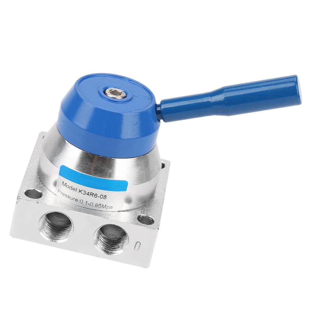 G1/4"-gewinde, Pneumatisches 3-wege-handhebelventil Mit 4 Positionen Aus Aluminiumlegierung