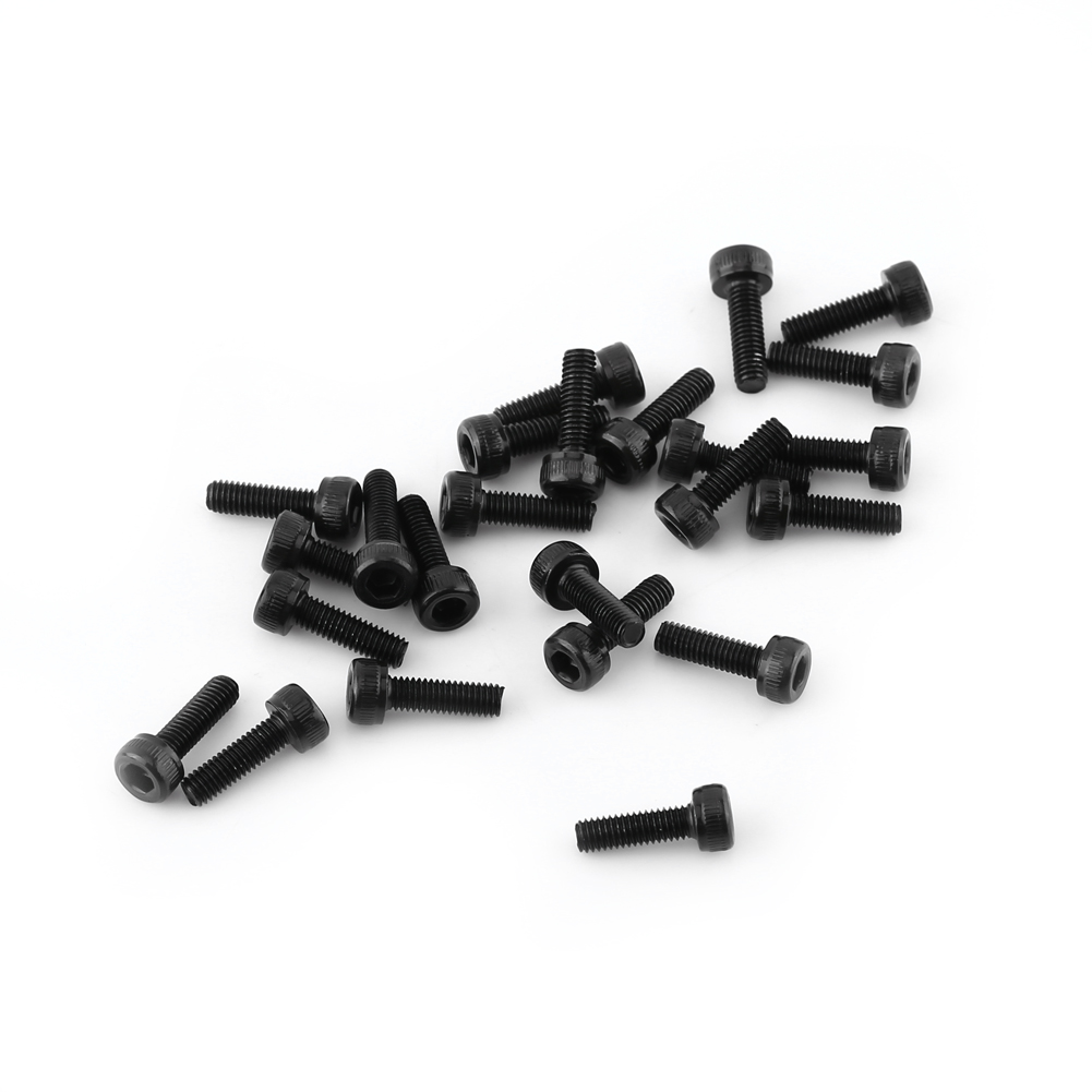 M3 Schwarze Innensechskantschrauben (m3 10 Mm, Vollgewinde, 24 Stück)