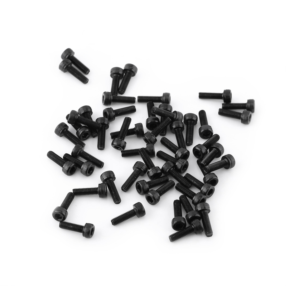 M3 Schwarze Innensechskantschrauben (m3 10 Mm, Vollgewinde, 50 Stück)
