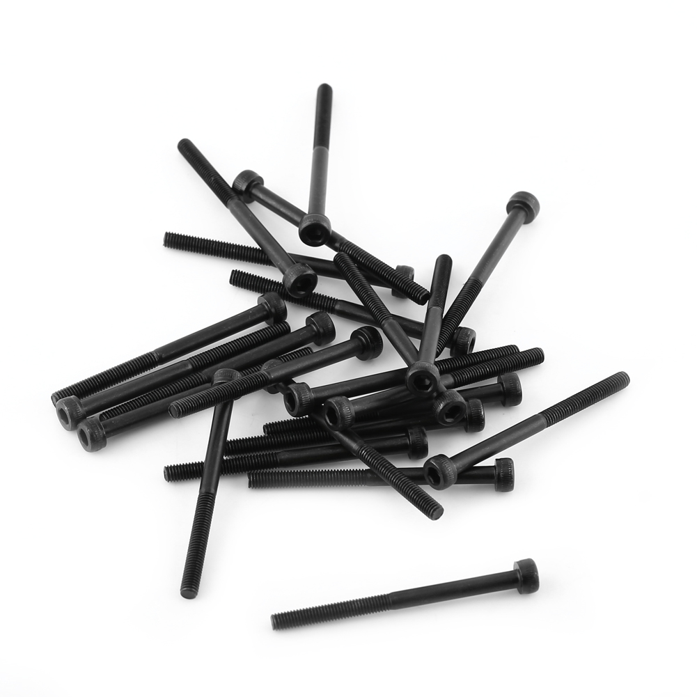 M3 Schwarze Innensechskantschrauben (m3 40 Mm, Teilgewinde, 24 Stück)