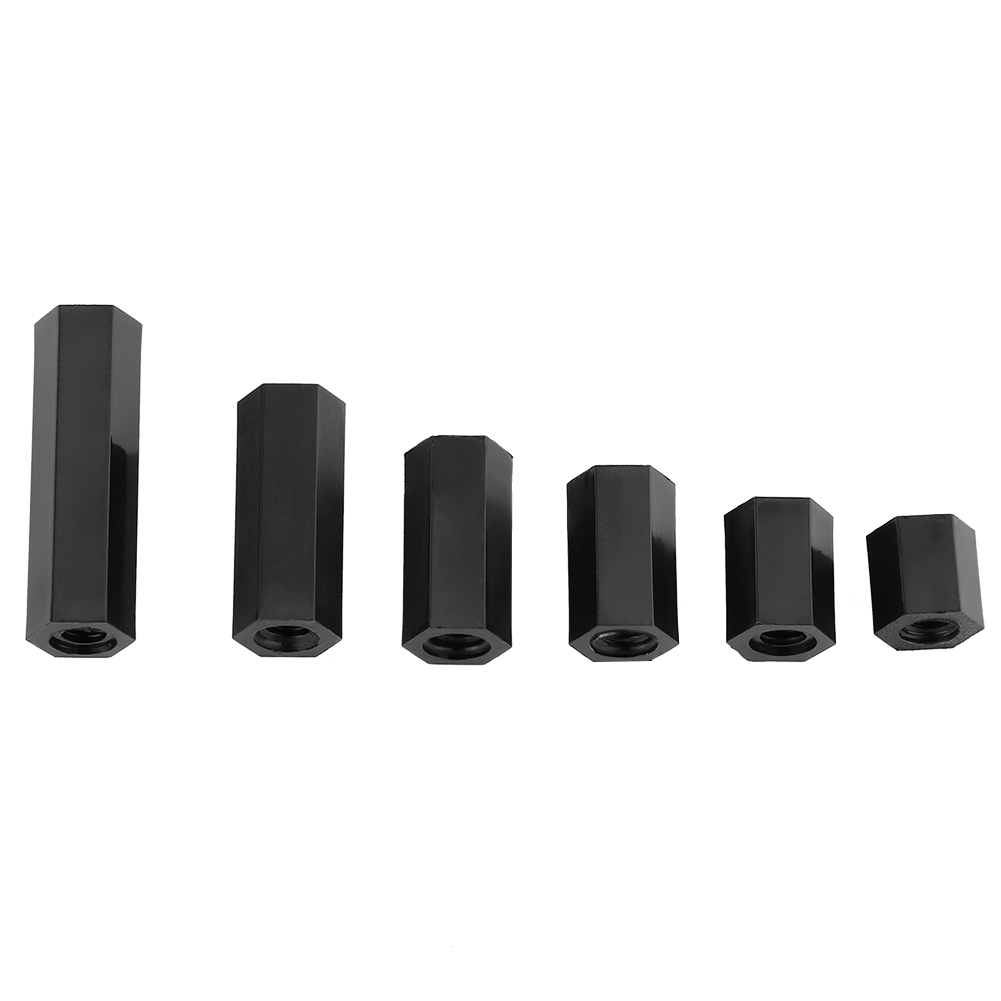 Sortiment Aus 250 Nylon-m3-innengewindeschrauben, Sechskant-säule (m3-innengewinde B)
