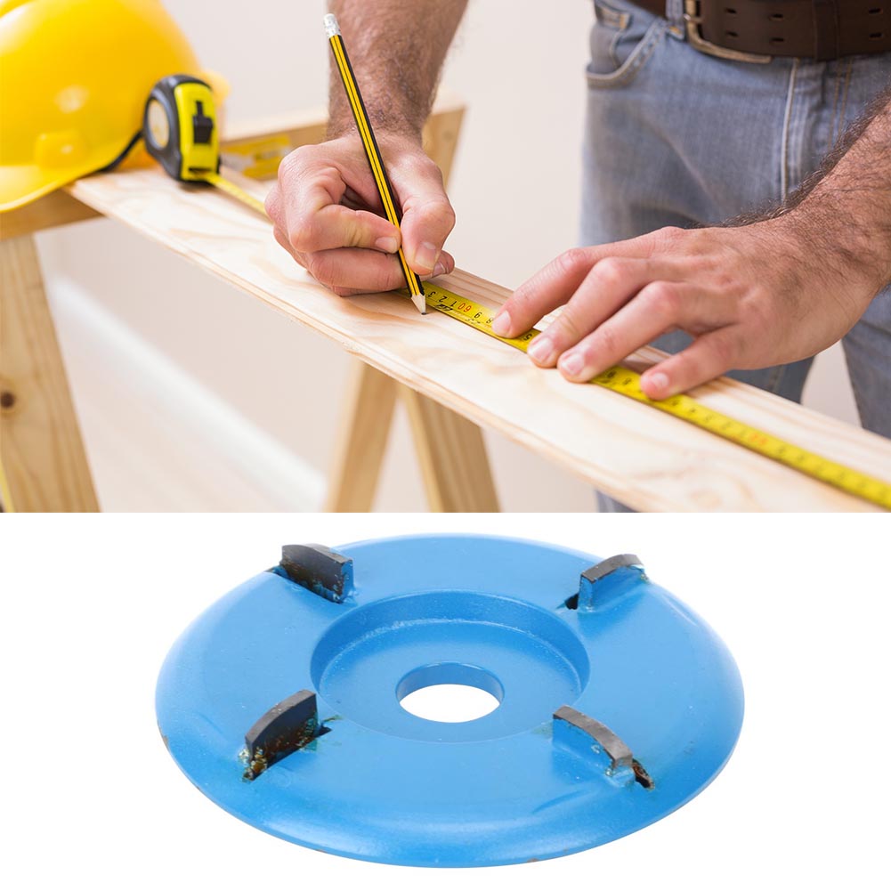 Hartmetall-wolframstahl-holzbearbeitungsscheibe Mit 4 Zähnen, Durchmesser 90 Mm, Geeignet Für 16-mm-winkelschleifer