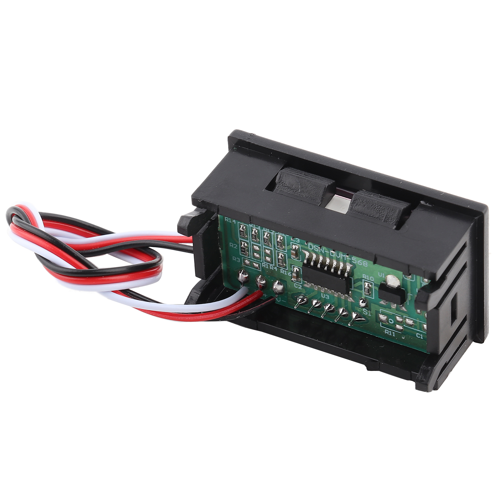 0,56 Zoll 3-draht-digital-led-voltmeter-panel Mit Verpolungsschutz Dc0-100v (rot)