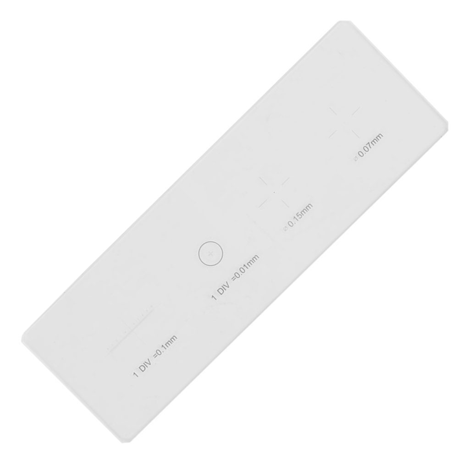 Kalibrierplatte Für Mikroskopobjektive, Objektmikrometer Div 0,01 Mm