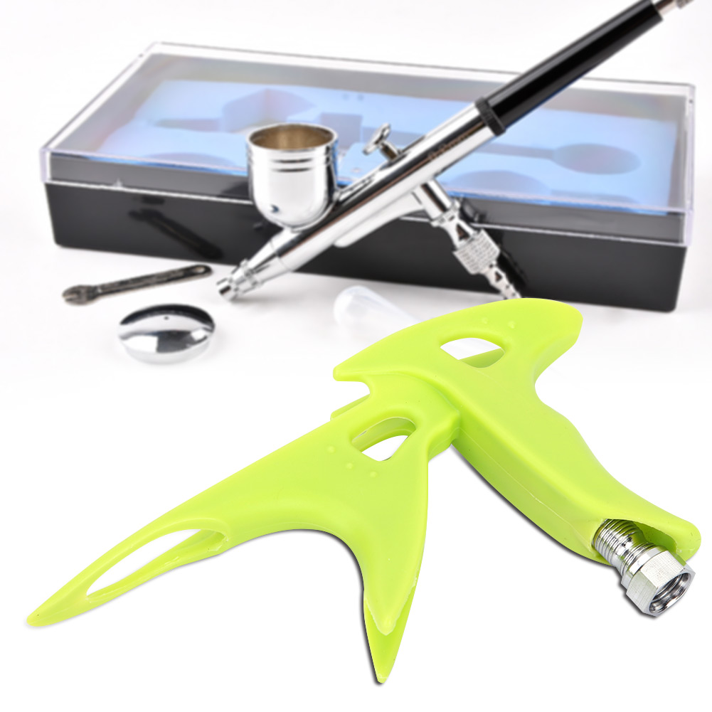 Grüner, Hochfester Kunststoff-airbrush-griffhalter Mit Mutterbefestigung