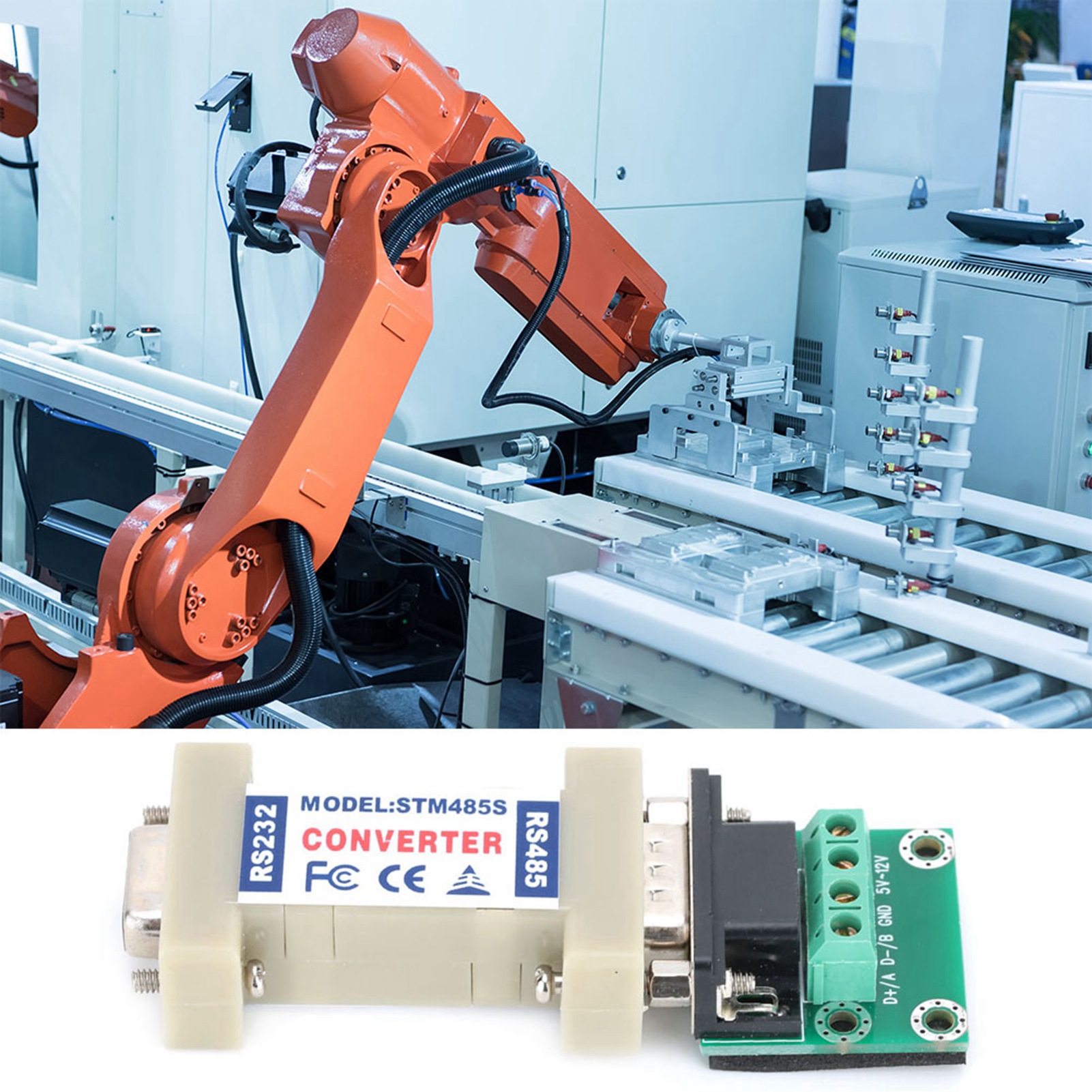 Konverteradapter Serielle Rs232-zu-rs485-kommunikationsschnittstelle Netzwerkzubehör