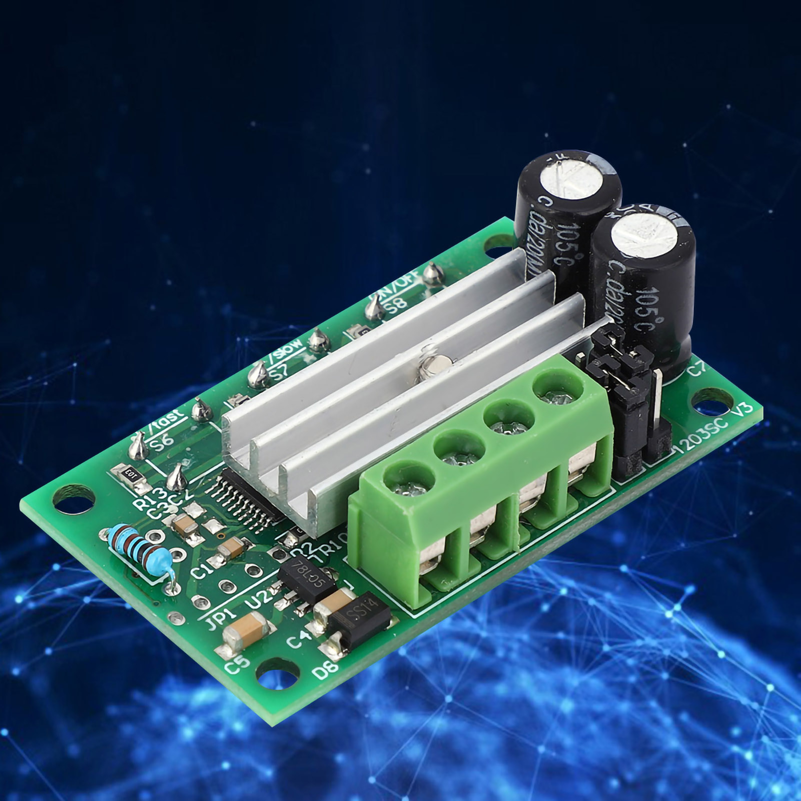 Drehzahlregler Für Gleichstrommotoren (pwm-controller-modul) Mit Druckknopf, 6 V, 12 V, 24 V, 2-tasten-drehzahlregler