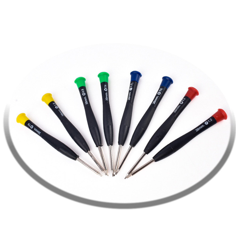 8-in-1 Mini-taschenreparaturwerkzeug-schraubendreher-set Aus Chrom-vanadium-legierungsstahl Für Die Reparatur Von Uhren Und Mobiltelefonen