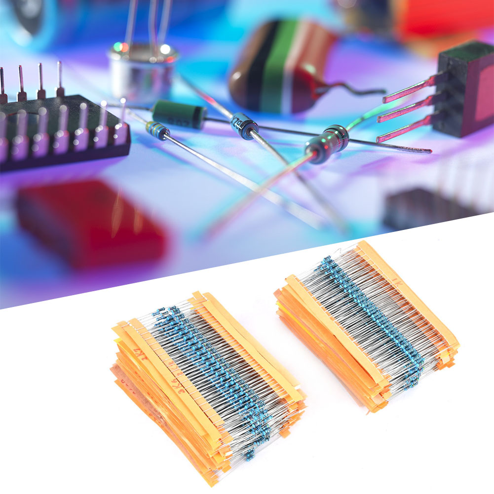 Sortiment Mit 2600 Metallfilmwiderständen, Langlebige Elektronische Bauteile, 1 Ω - 3 Mω