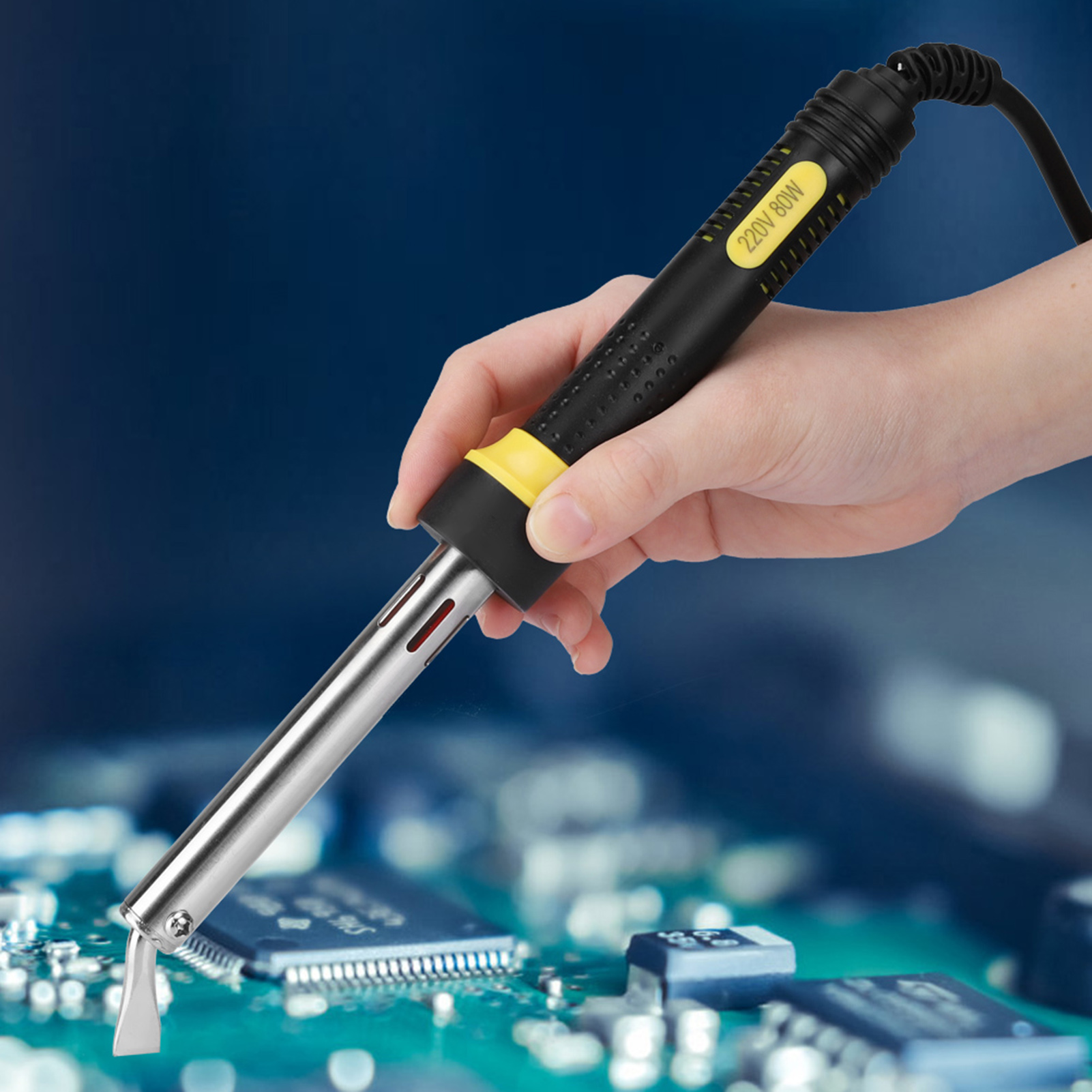 80-w-elektrolötkolben Mit Gebogener Spitze, Externer Heizung, Eu-stecker 220 V