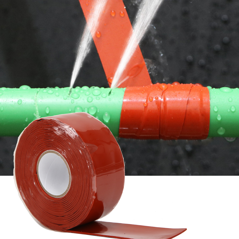 Wasserdichtes Klebeband Mit Starker Klebkraft, Für Reparaturmaterialien An Pvc- Und Ppr-rohren, 2,5 Cm Breit, Rot/weiß