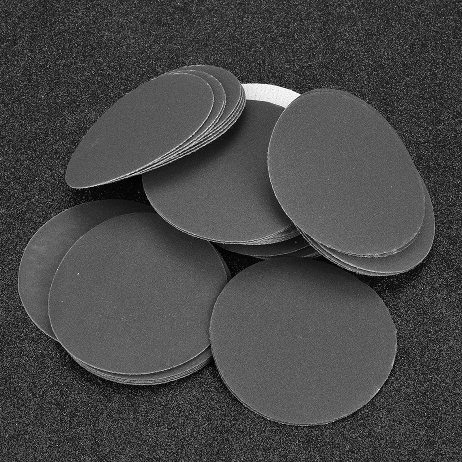 50 Schleifscheiben 75 Mm Mit Klettverschluss, Schleif- Und Polierpapierpads, Schleifpapier (nr. 400)