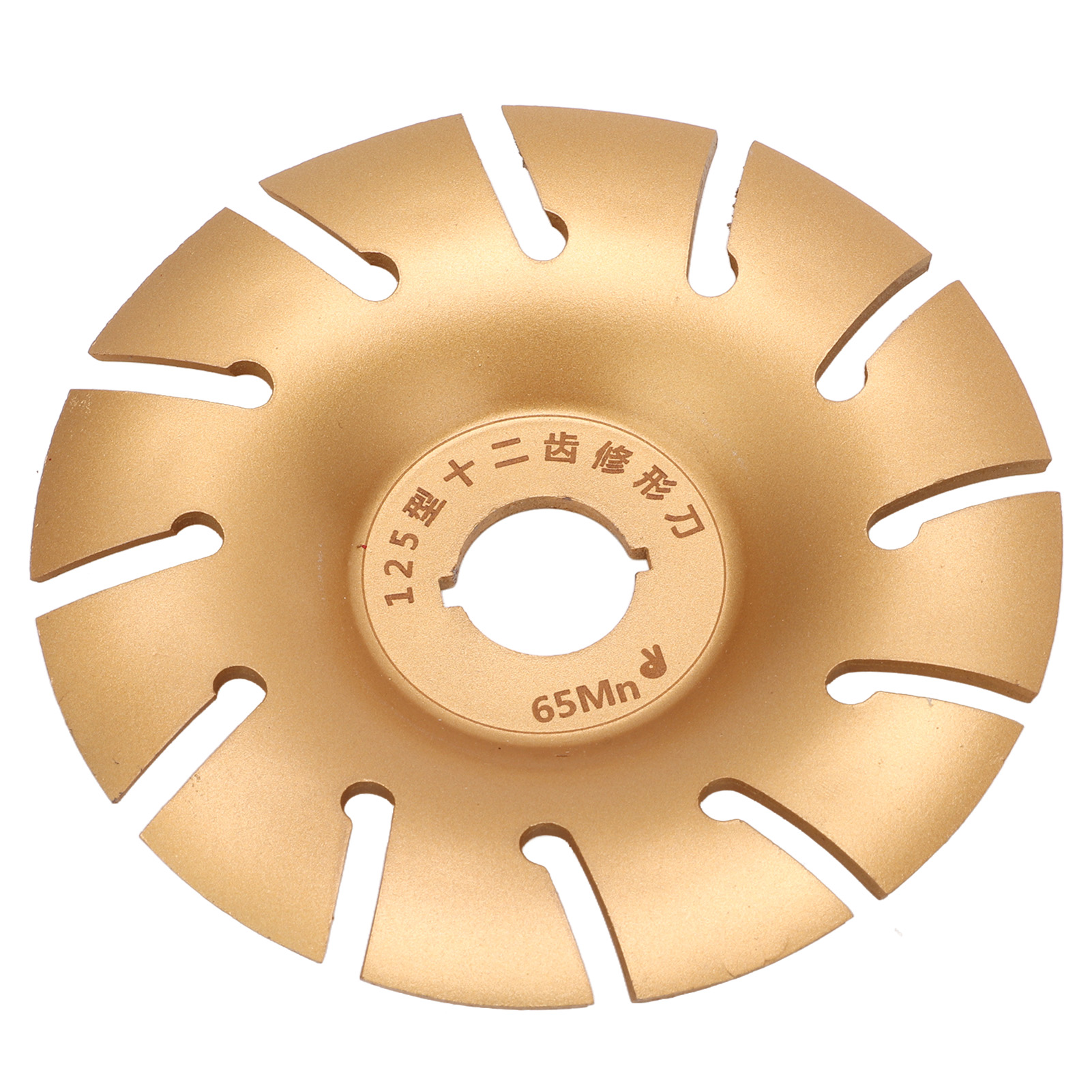 Holzschnitzscheibe 125 Mm, Edelstahl, 12t, Winkelschleiferzubehör, Goldfarben