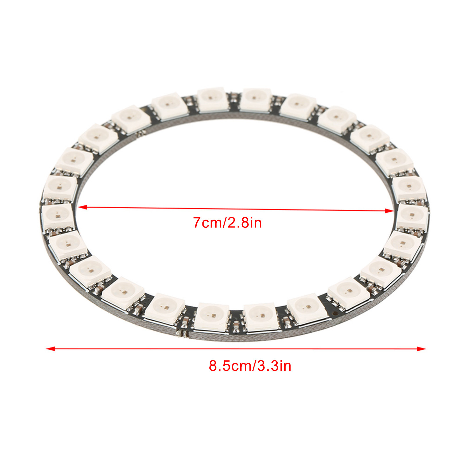 1 Stück 24-bit Ws2812 5050 Rgb Led-ringlicht Mit Integrierten Treibern