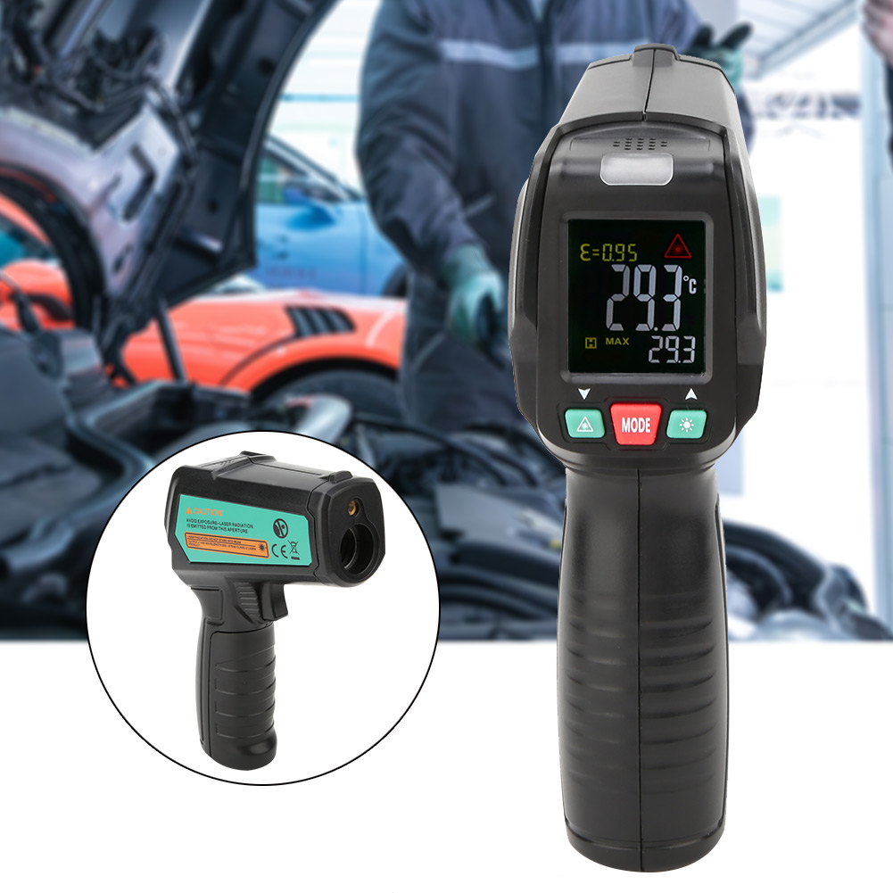 Digitales Lcd-thermometer Mit Infrarot-thermometersensor, Handgerät -50℃-580℃