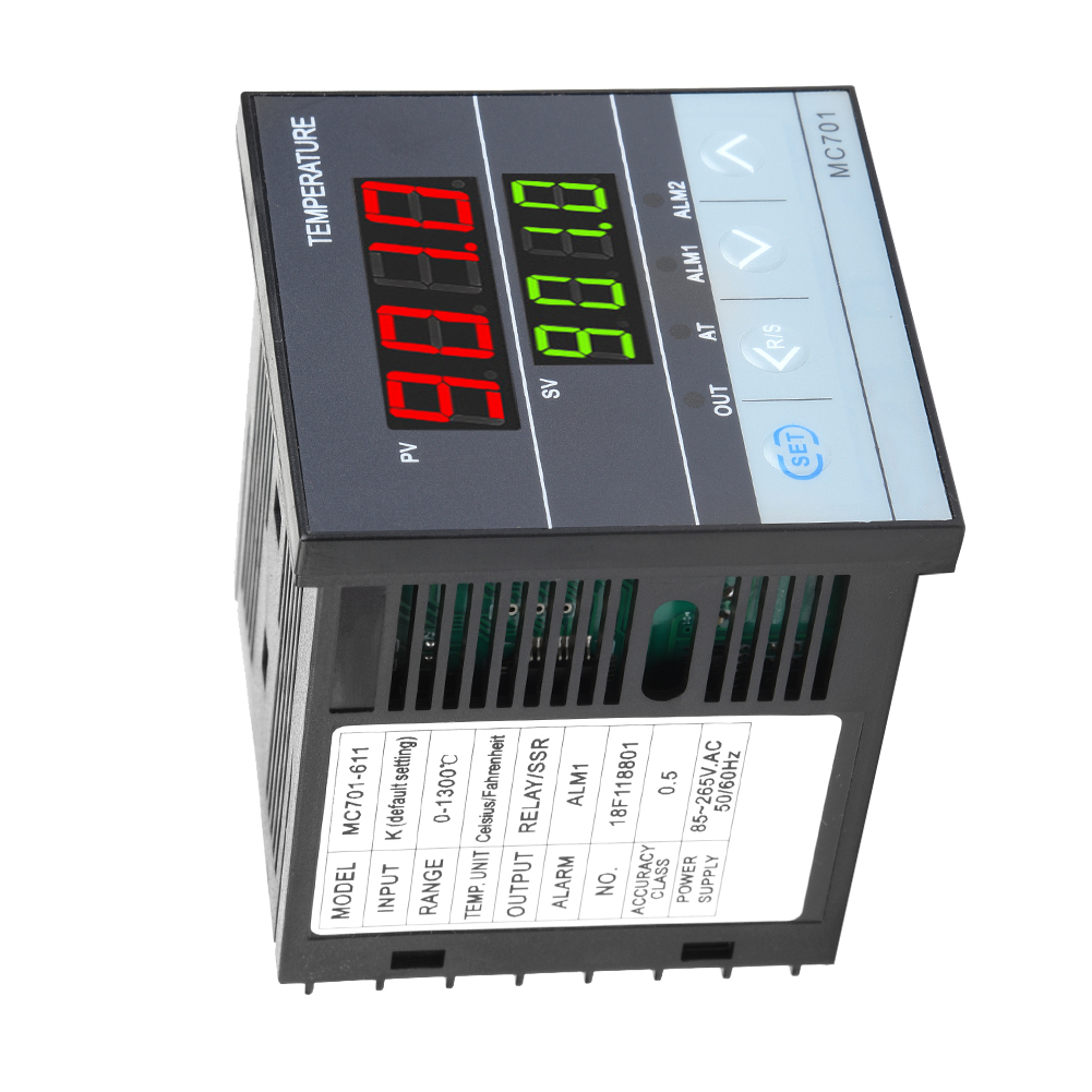 Digitaler Pid-temperaturregler Mc701 Typ K, Pt100-sensoreingang, Relais-ssr-ausgang