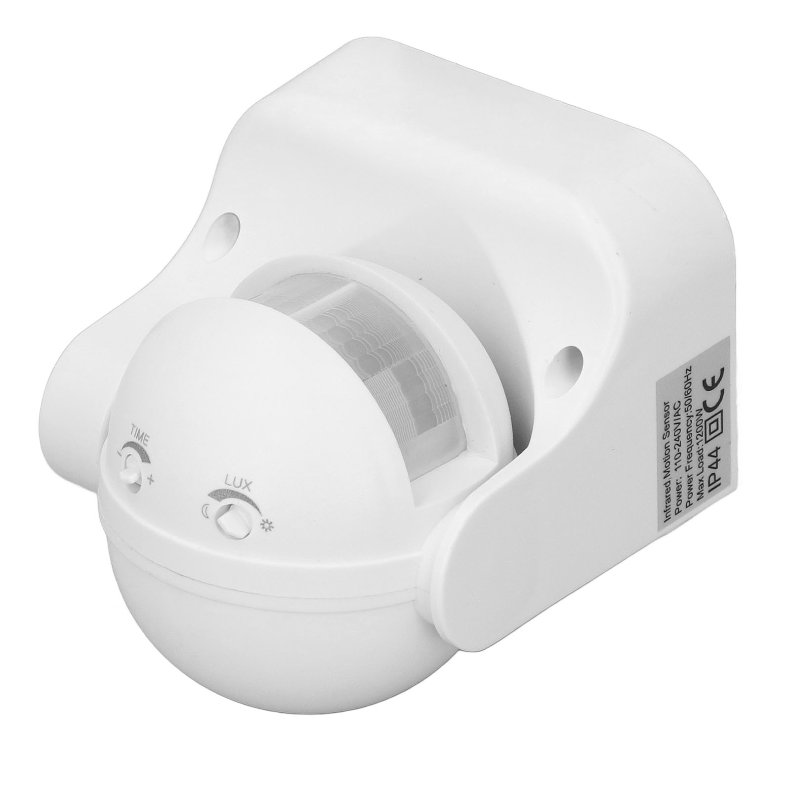 Bewegungsmelder-schalter, Wasserdicht, Intelligent, Strahlungsfrei, Abs-gehäuse, Infrarot-pir-bewegungsmelder, Ac 110–240 V, Weiß