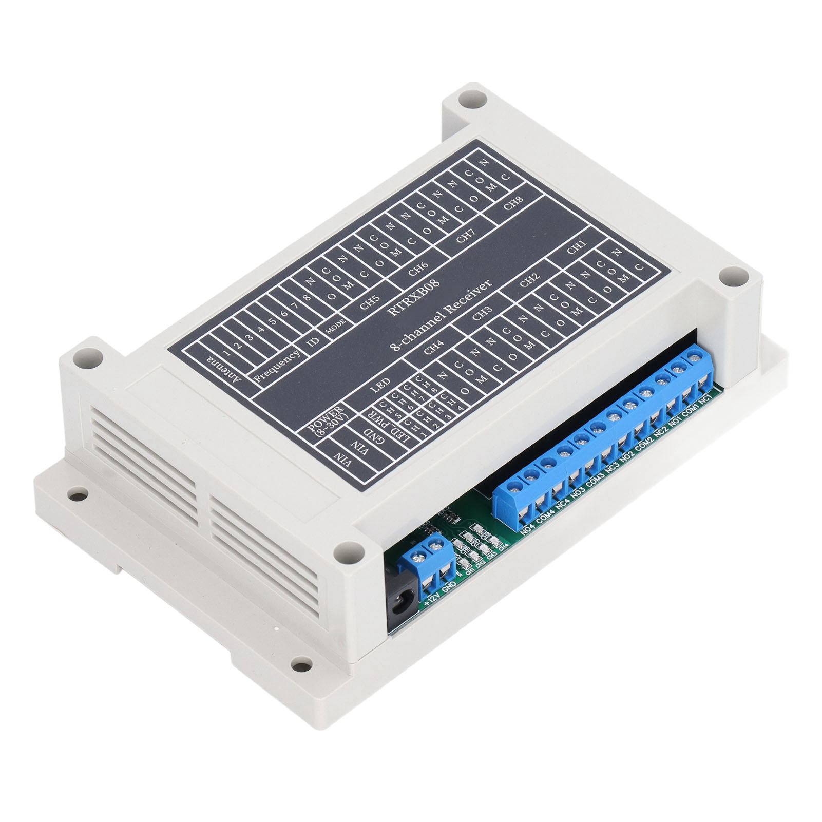 Fernbedienungsmodul 8-kanal-funkrelais-controller-empfängerplatine Dc 8-30v