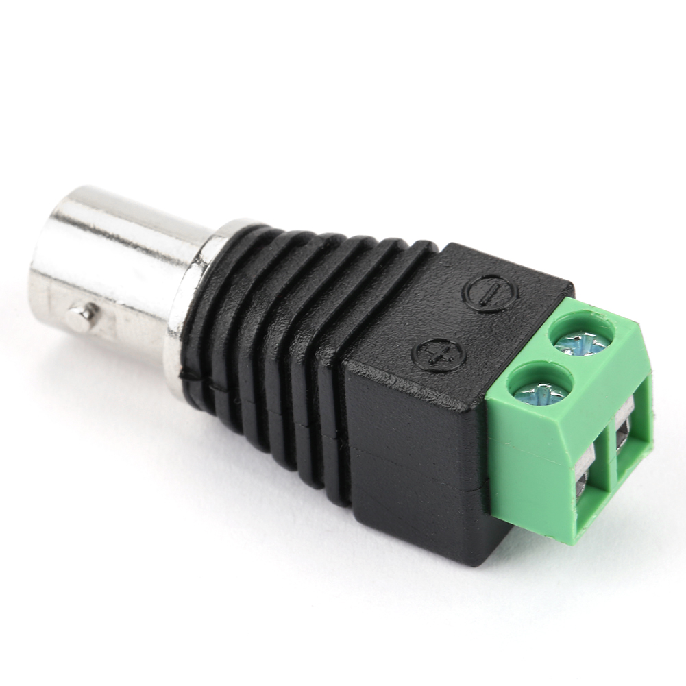 10 Grüne Koaxial-bnc-buchsenstecker, Adapter Für Cctv-video-balun-kameras
