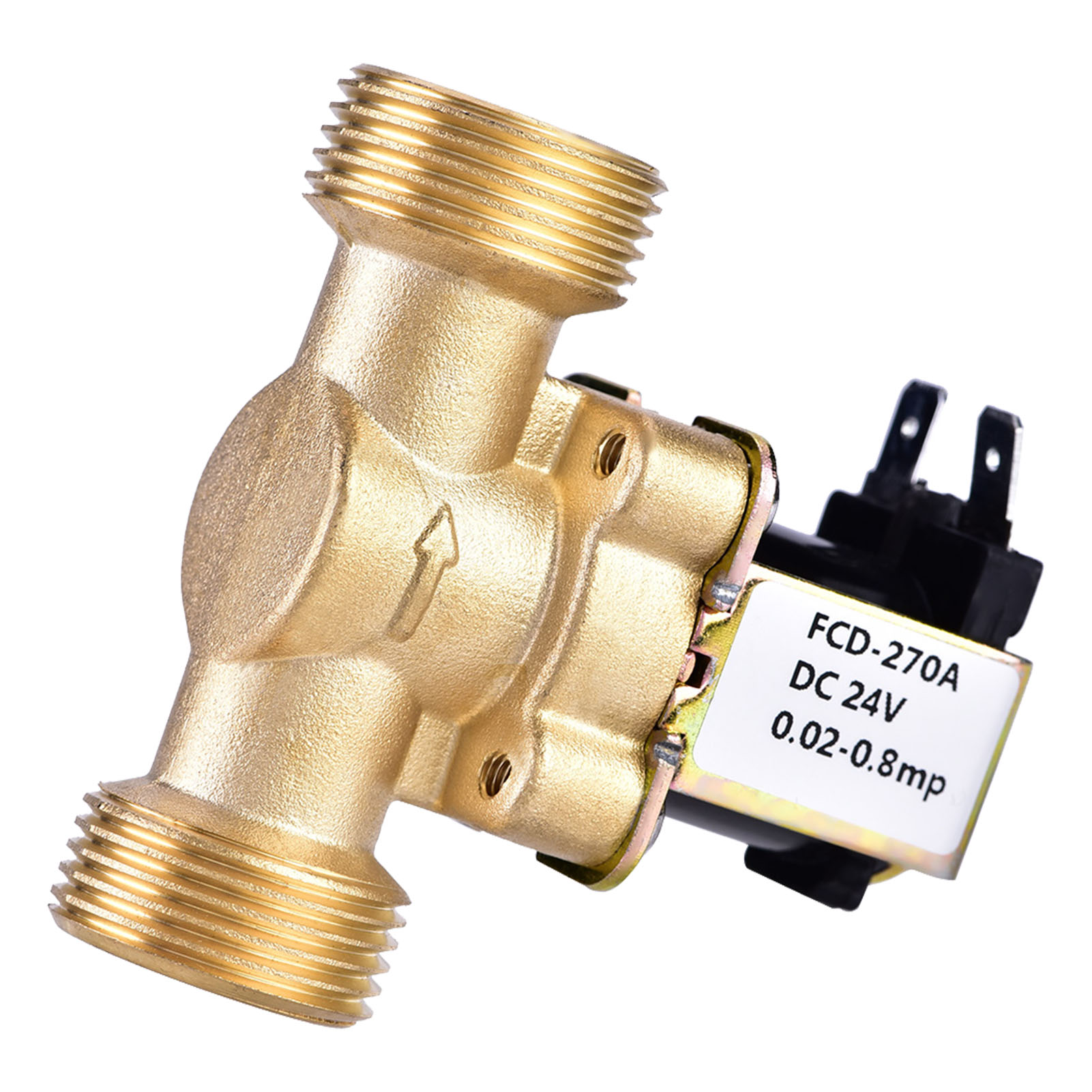 3/4" Dc 24v Elektro-magnetventil Aus Messing, Normalerweise Geschlossen, Für Wassersteuerung