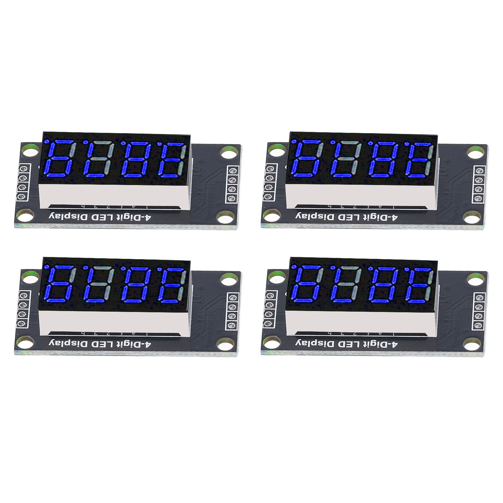 Serie Von Digitalen Röhrenanzeigemodulen, Led, 4-stellig, 7-segment, 0,36 Zoll, Tm1637-treiberchip, Blau, Mra110d