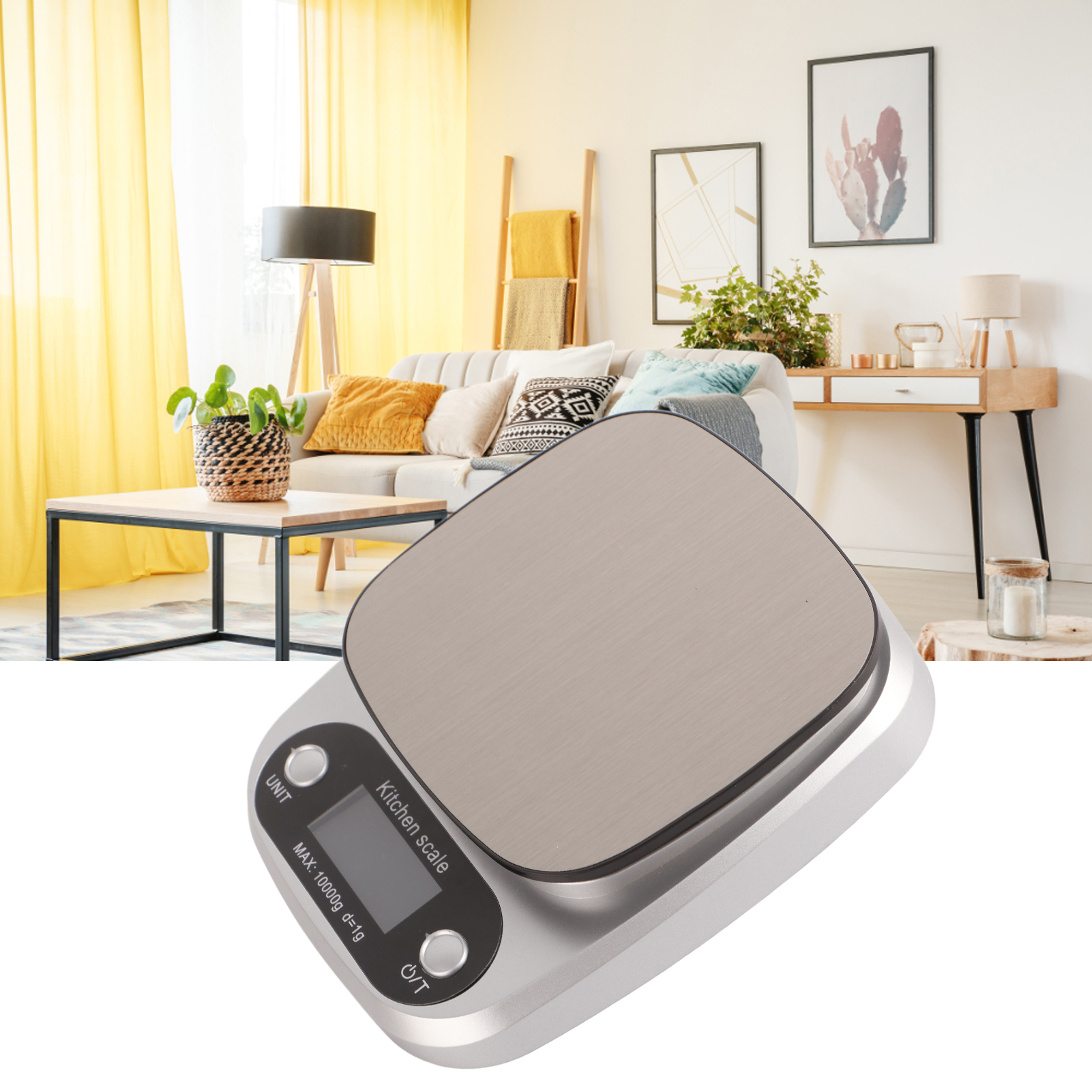 Elektronische Küchenwaage Mit Digitalanzeige, Kompakt, Zum Backen Und Kochen, 10 Kg, 1 G