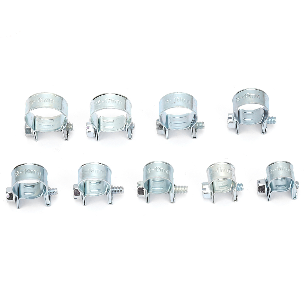 135 Stück Verzinkte Mini-kraftstoffschlauchschellen, Draht- Und Rohrschellen, 8–18 Mm