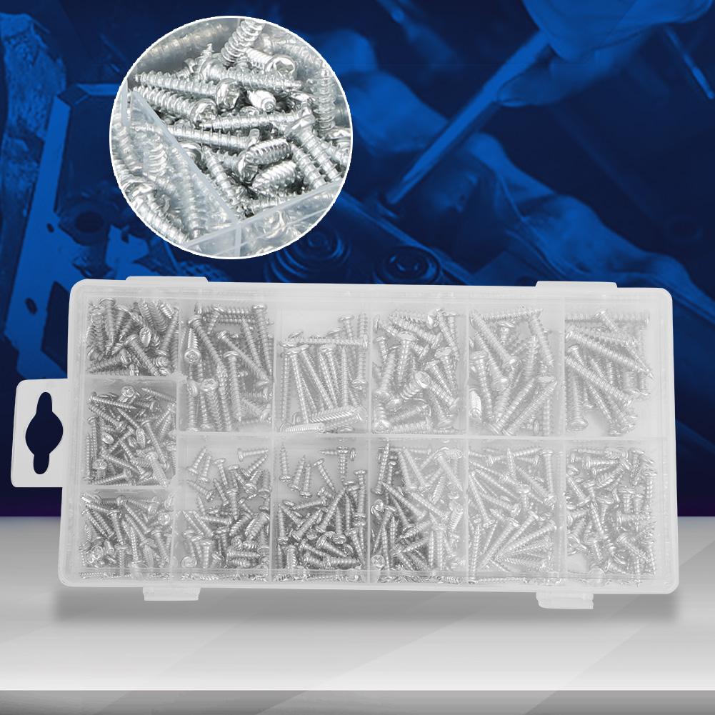 550-teiliges Kreuzschlitzschrauben-set M3, M3,5, M4, M5 In Einer Box