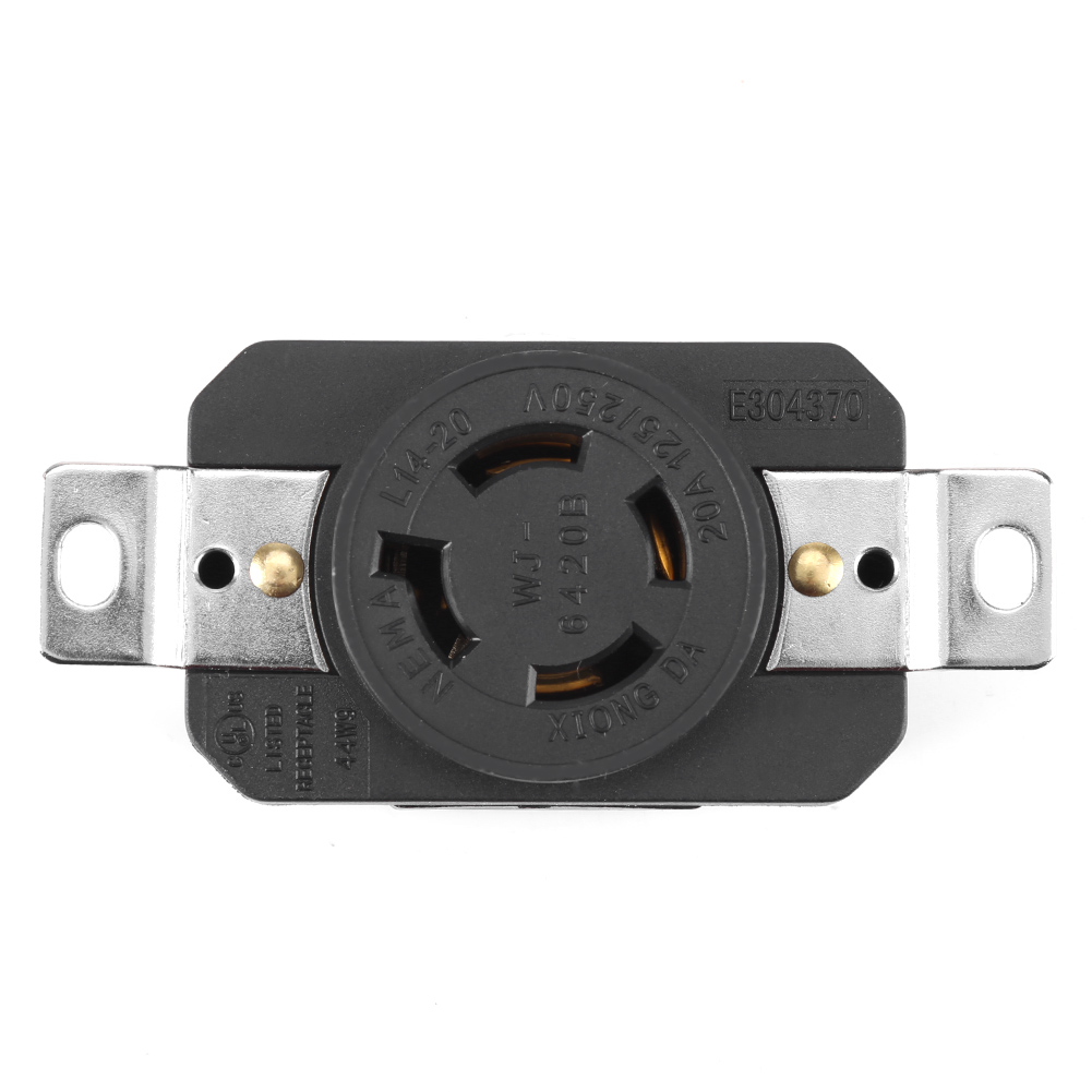 Nema L14-20r 20a 125v-250v Verriegelungsstecker Für Generatorkabel