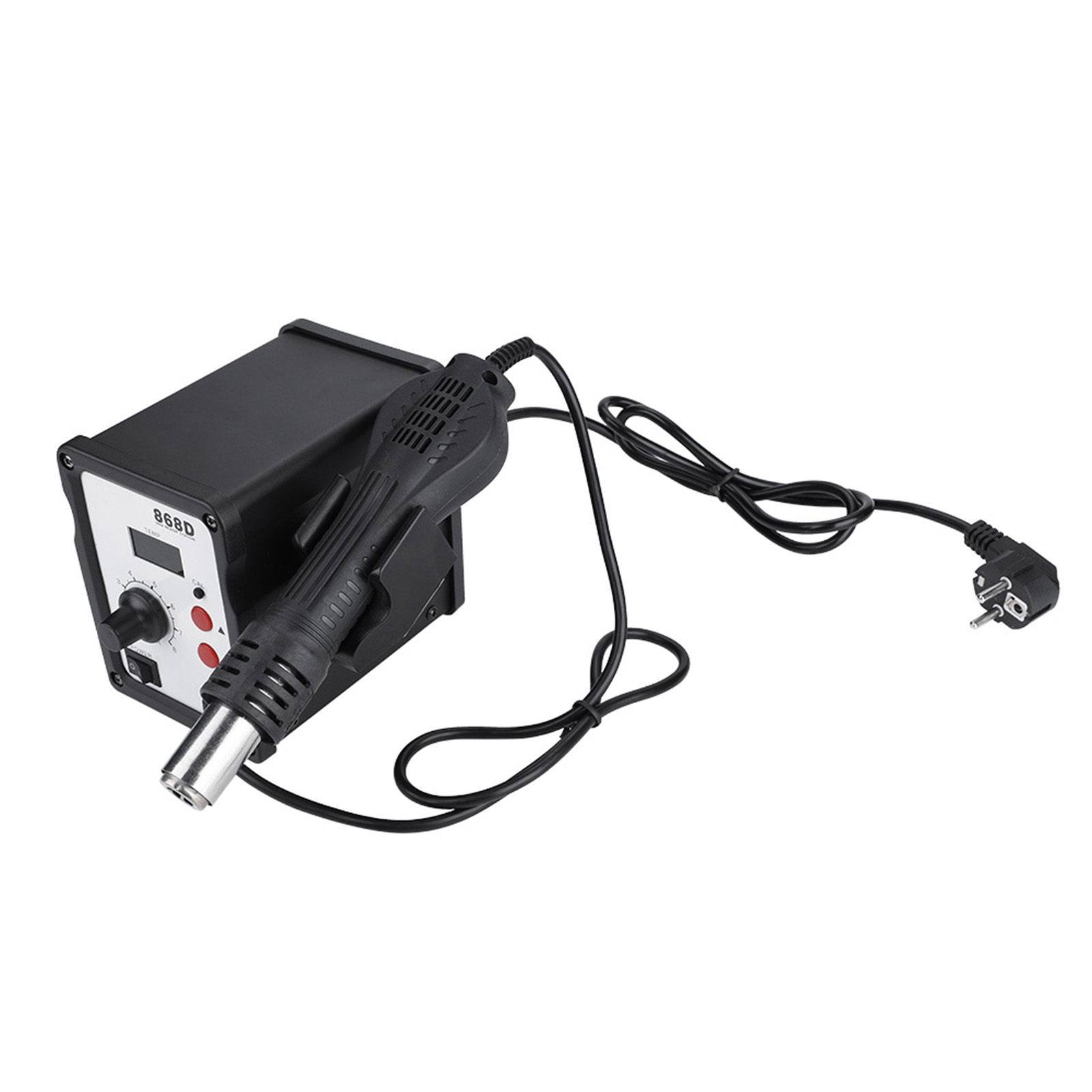 868d 700w Heißluftpistole Mit Digitalanzeige, Arbeitsstation Mit 5 Düsen (eu-stecker 220v)