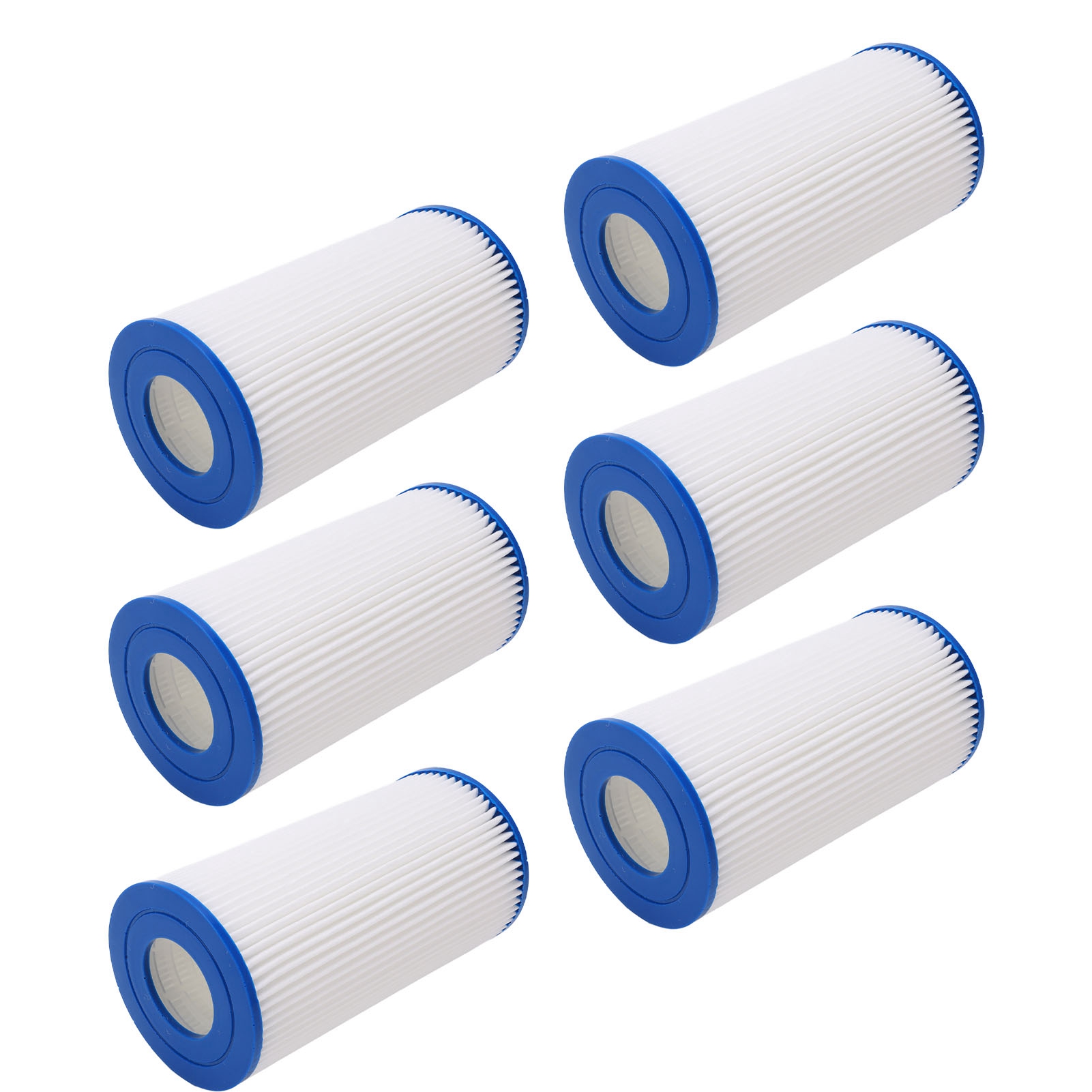 6 Polyurethan-vlies-poolfilterkartuschen, Leicht Zu Reinigender Poolfilter
