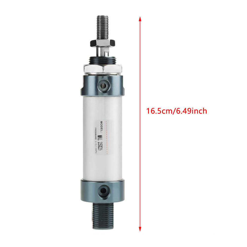 25 Mm Zylinderdurchmesser, 25 Mm Hub, Einkolbeniger Mini-pneumatikzylinder, Doppeltwirkend