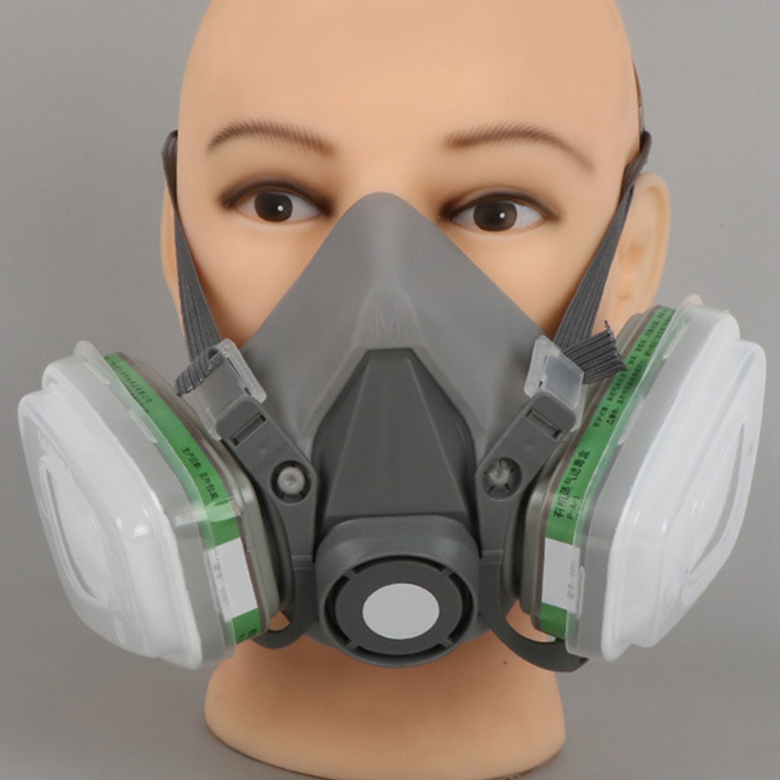 7-teiliges Set Inklusive Partikelfilterpatronen Für Gasmasken, Gummivisieren Und Filterschwämmen