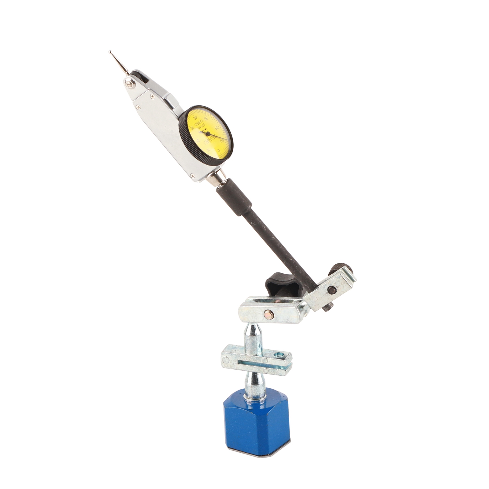 Verstellbarer Magnetständer Mit Gelber Messuhr (0–0,8 Mm)