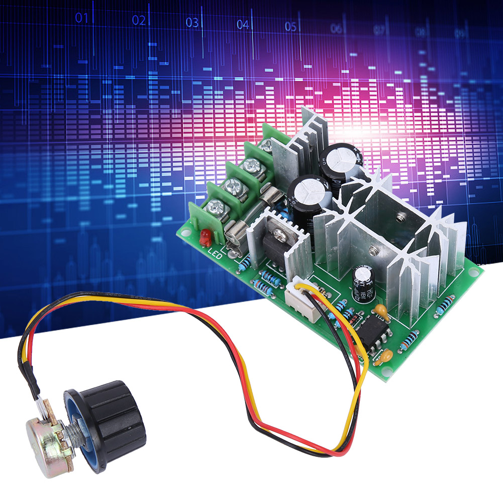 Dc 9-60v 20a Dc Elektromotor Drehzahlreglerplatine Pwm Motor Drehzahlregler