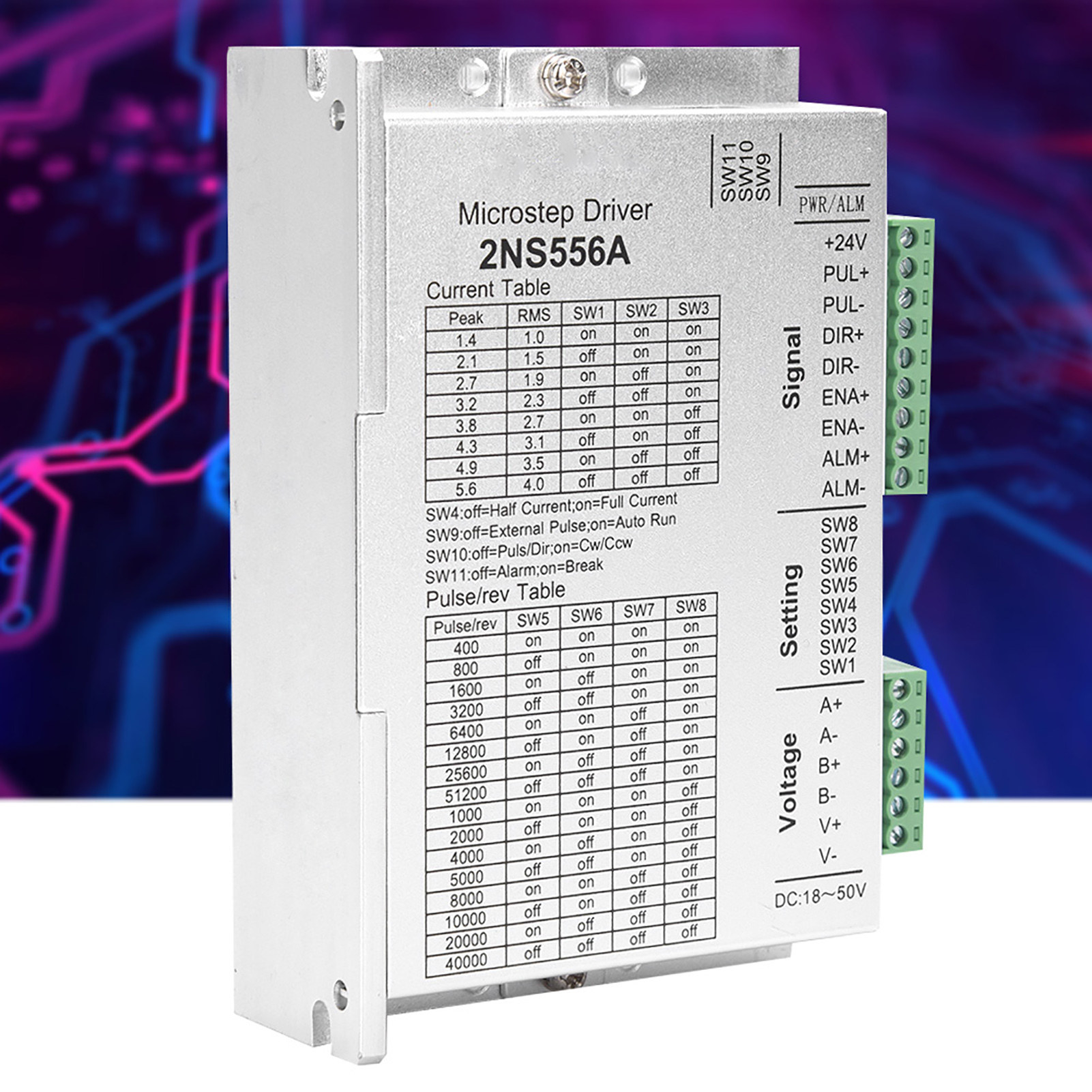 Zweiphasiger Nema23-schrittmotortreiber Mit 32-bit-digitalsignalverarbeitung 2ns556a