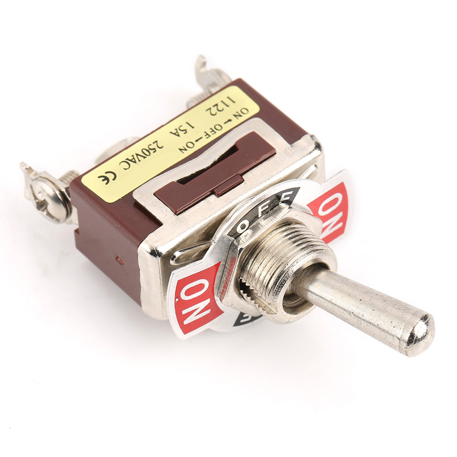 5 Stück Ein/aus/ein 3-positionen-wippschalter, 3-polig, 12 Mm, 15 A, 250 V Wechselstrom