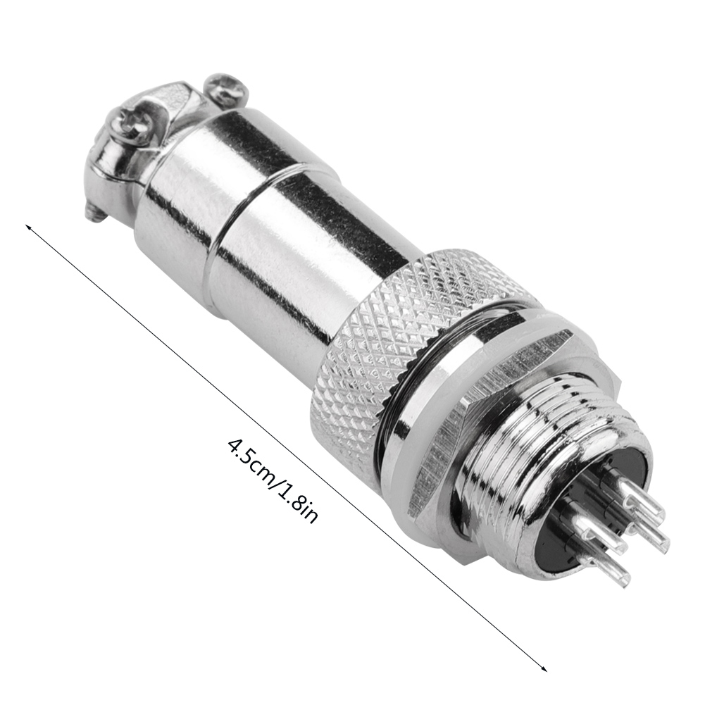 5 Stück/set Gx12 4-poliger Metall-einbaustecker/stift Für Die Luftfahrt