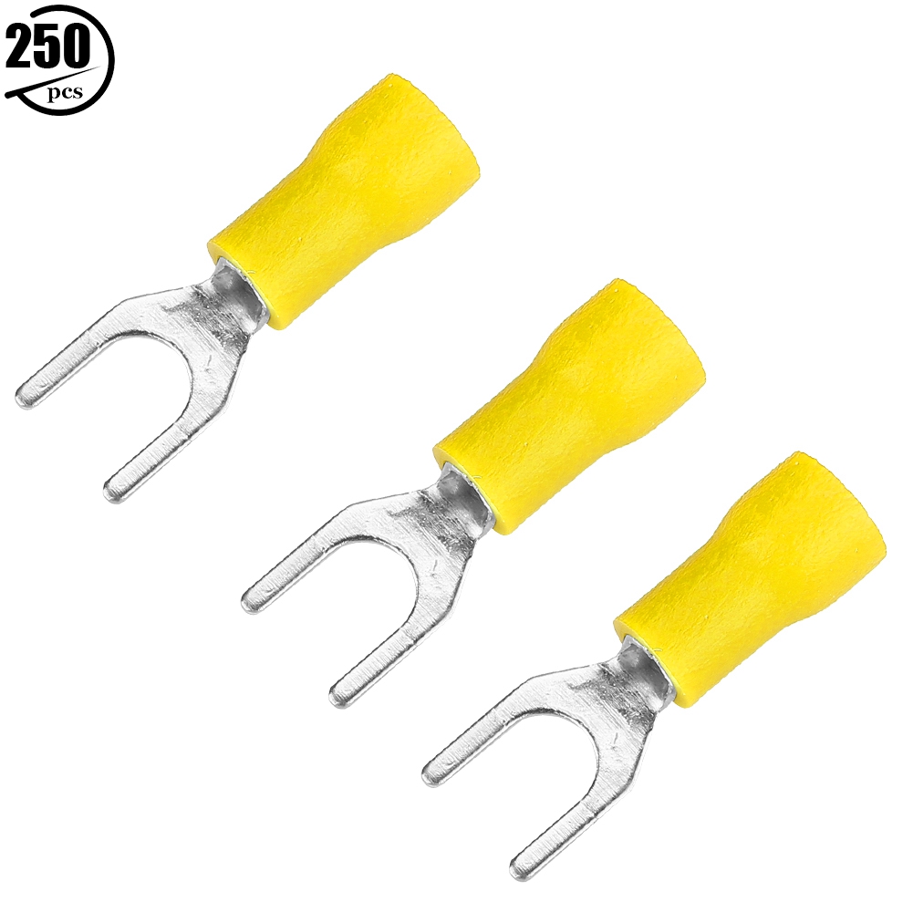 250-teiliges Set Zum Crimpen Isolierter Elektrischer Drähte Mit Crimpverbindern (gelb)