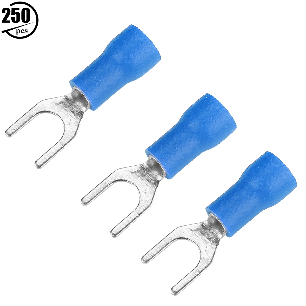 250-teiliges Set Zum Crimpen Isolierter Elektrischer Drähte Mit Crimpverbindern (blau)