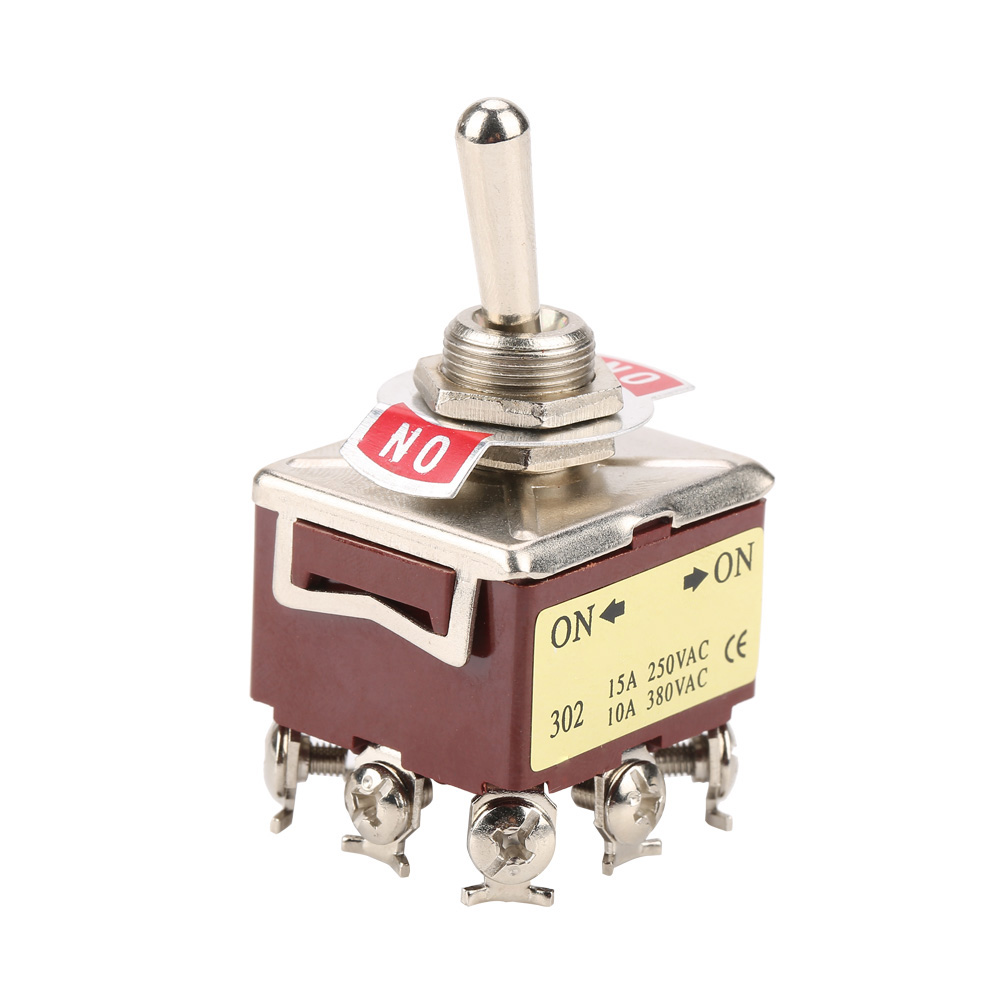 Ein-/ausschalter, 2 Positionen, 3-phasig, 9-polig, 12 Mm, 15 A/250 V Ac, 10 A/380 V Ac