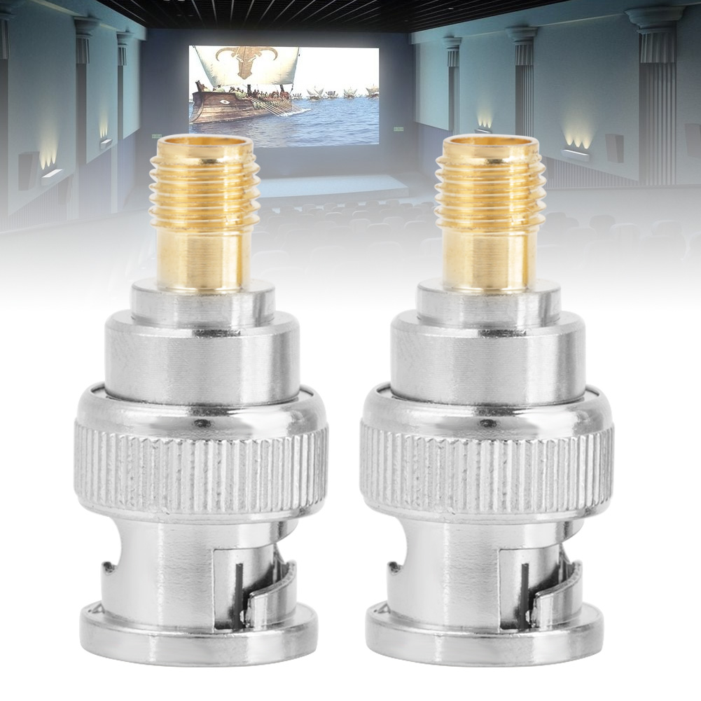 2 Stück Bnc-stecker Auf Sma-buchse Hf-koaxialadapter Mit Testwandler