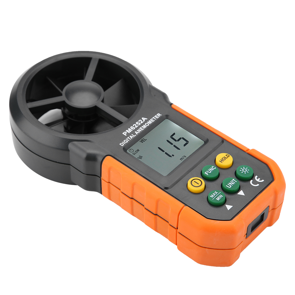 Peakmeter Pm6252a Digitales Windgeschwindigkeitsmessgerät/luftvolumenmesser/anemometer