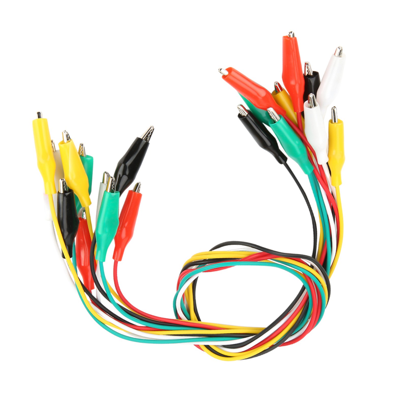 10 Stück 50 Cm Krokodilklemmen, Nr. 35 Mm, Doppelseitige Krokodilklemmen Für Kabel