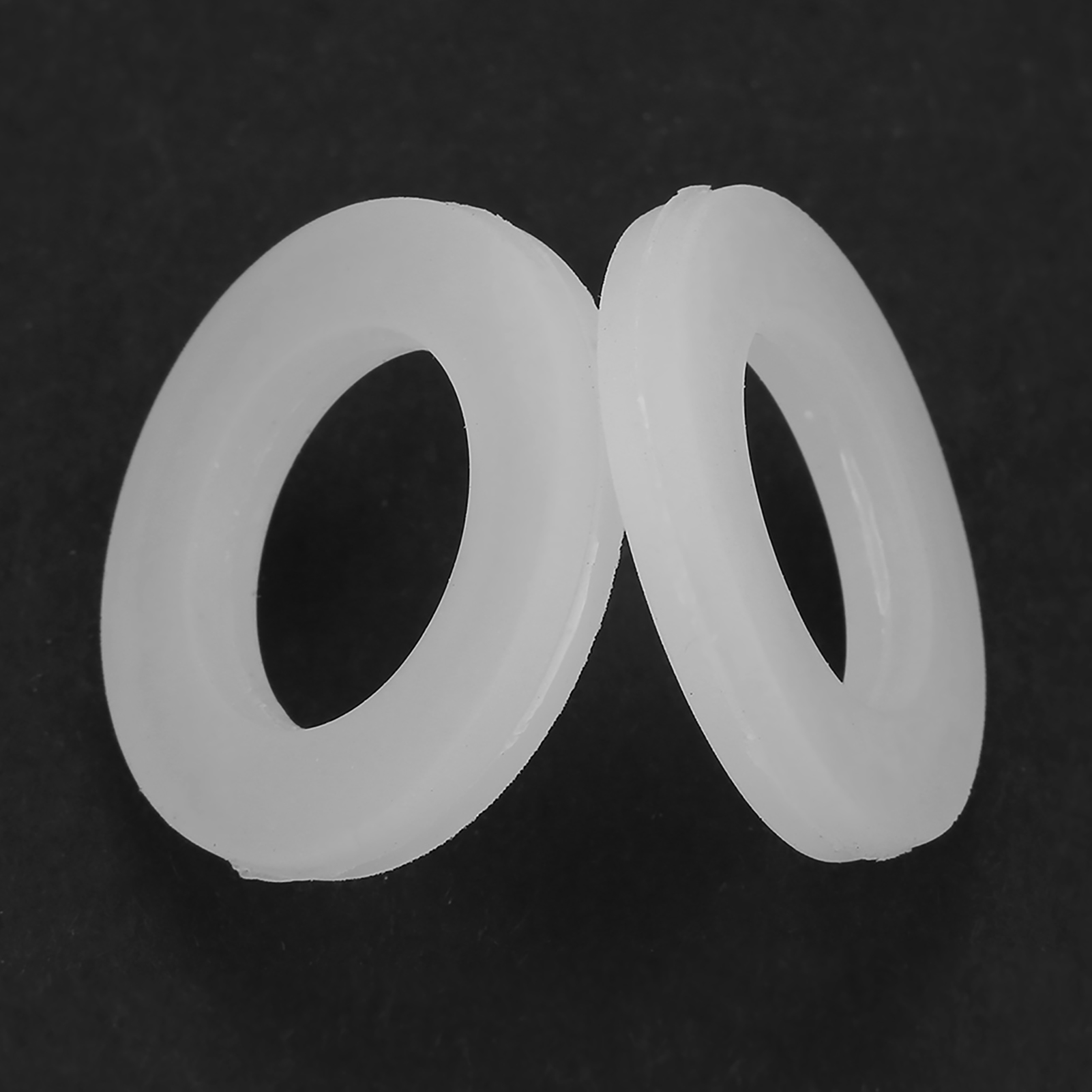 12 Flache, Weiße Silikon-o-ring-dichtungen Für Balgschläuche (3/4")