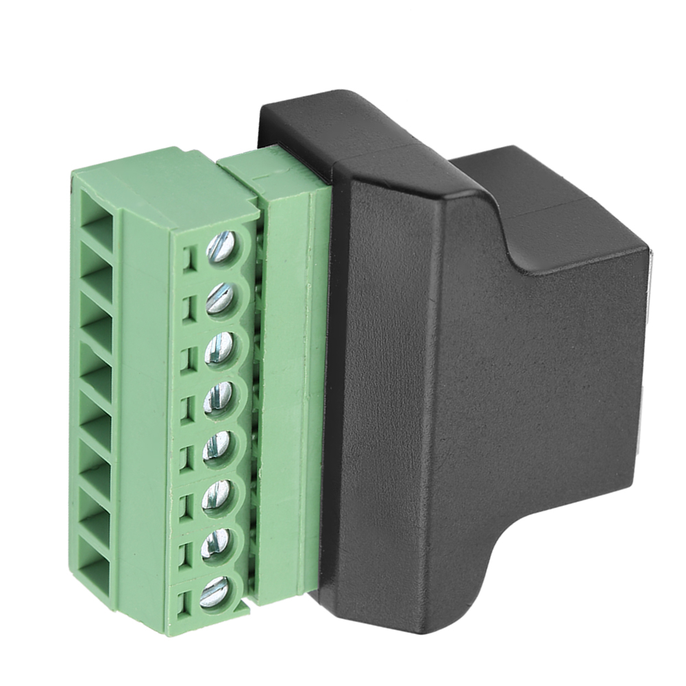 Ethernet Rj45-stecker Auf 8-polige Schraubklemme Für Digitale Cctv-dvr-adapterstecker
